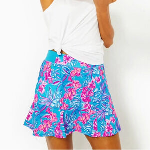 Lilly Pulitzer Fara Skort Size Medium Like New Luxletic Skort Cumulus Blue